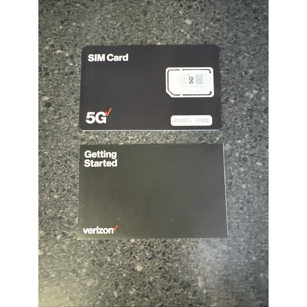 Verizon 5G SIM Card Triple Cut  (Lot of 10)  Brand New Sealed in Plastic Wrap.